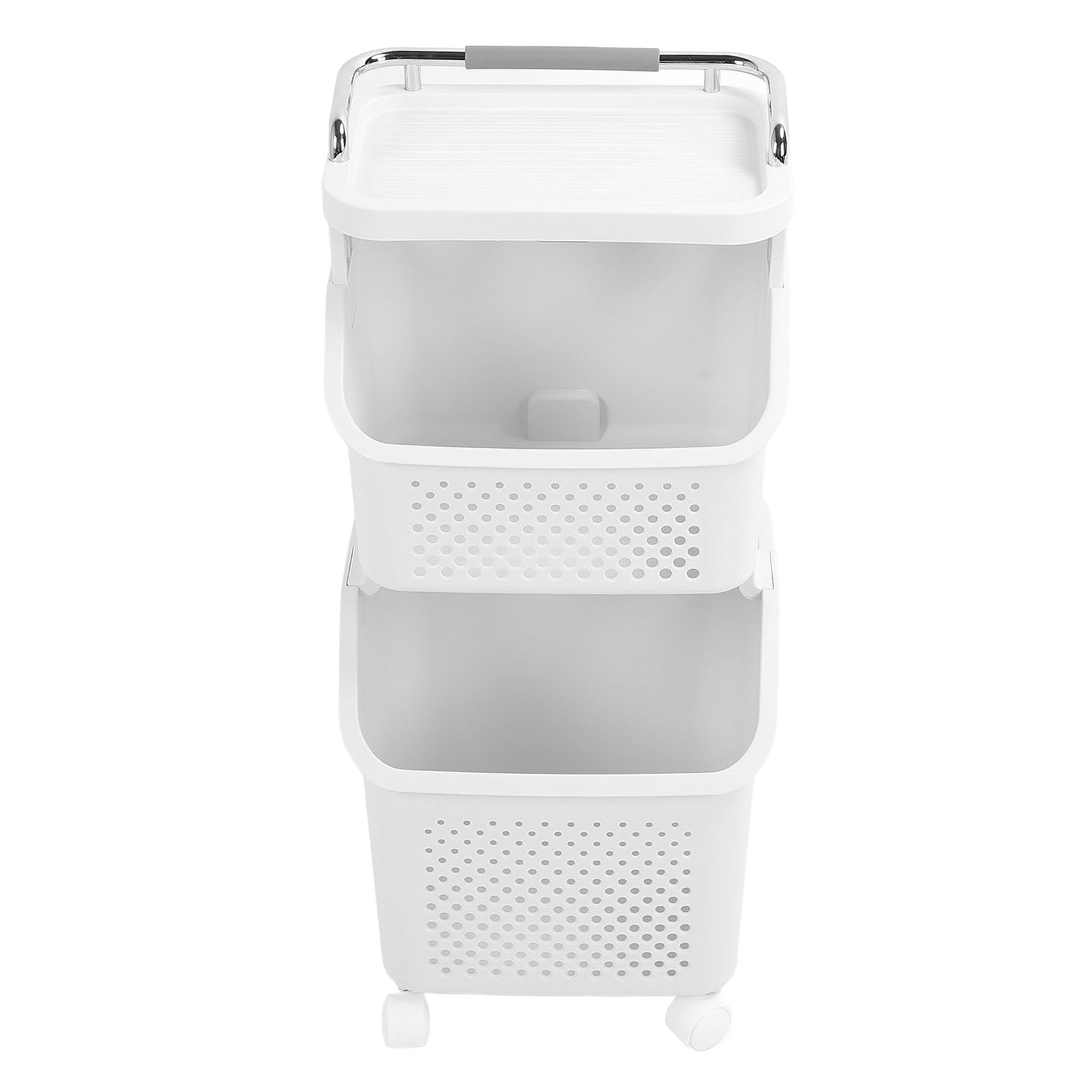 Panier à linge roulant avec 4 roues |Organisateur de stockage pour (2 Pcs)