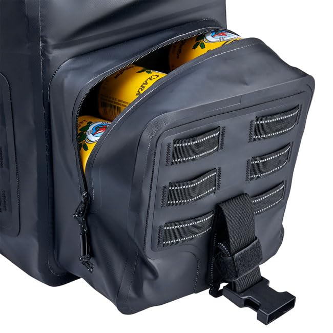 Shop Bikers (Biltwell) Exfil-105 wasserdichte Motorradtasche, schwarz, 66 x 28 x 30,5 cm, mit MOLLE-System, mehrere Befestigungspunkte