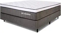 Cama Box com Colchão Casal Molas Ensacadas Espuma D33 e Pillow de Visco Power Sleep 138x188cm - BF Colchões