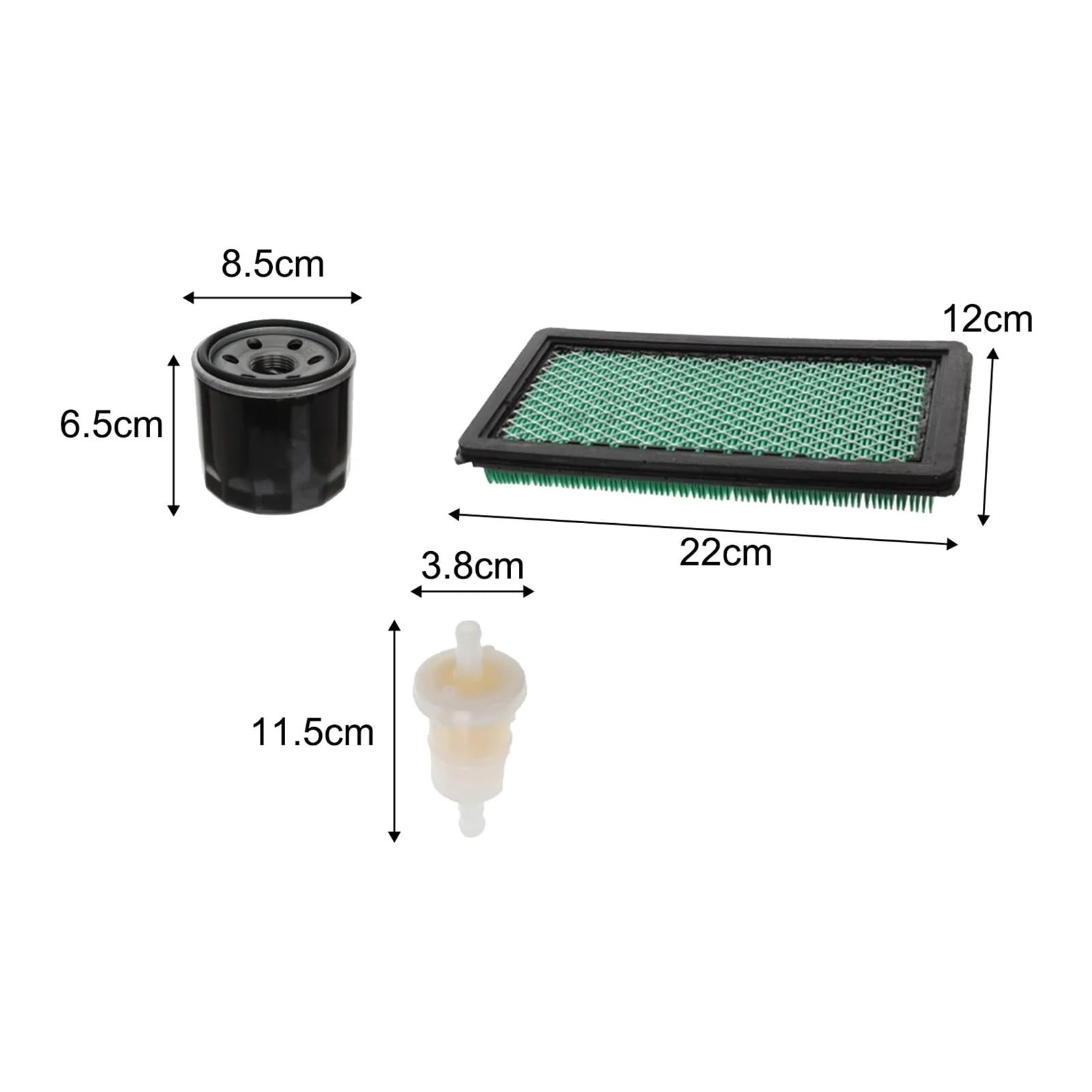 Kit di Riparazione del Filtro dell'Aria Adatto for GCV520 GCV530 GXV520 GXV530 Parti del Tosaerba Filtro dell'Aria Filtro dell'olio Filtro del Carburante con Spugna