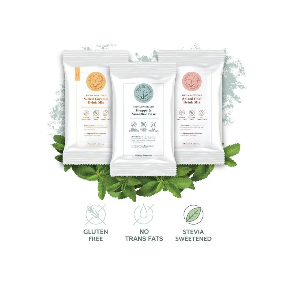 Buy 5 SPARROWS SugarFree White Chocolate Flavored Drink Mix Stevia