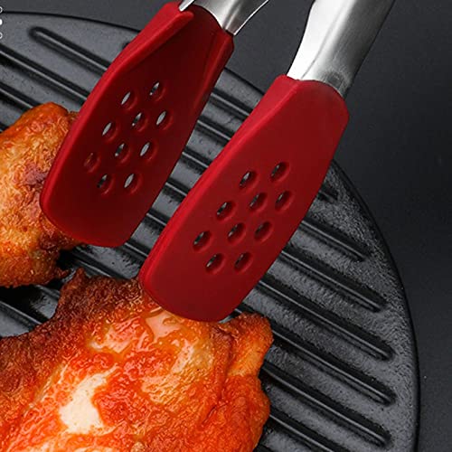Kochzange Küchenzange, mit Silikon zum Braten, Kochen, Grillbrot, Größe: 25,8 cm, einfach und bequem zu reinigen