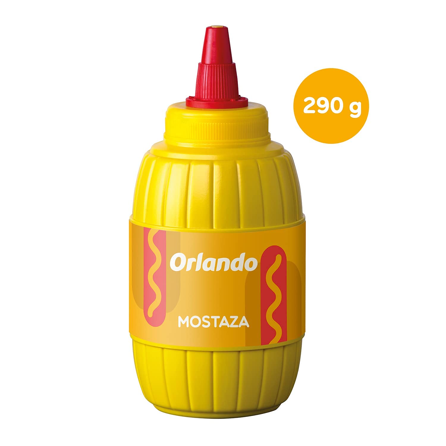 ORLANDO Salsa Mostaza Barrilito 290g sin Gluten