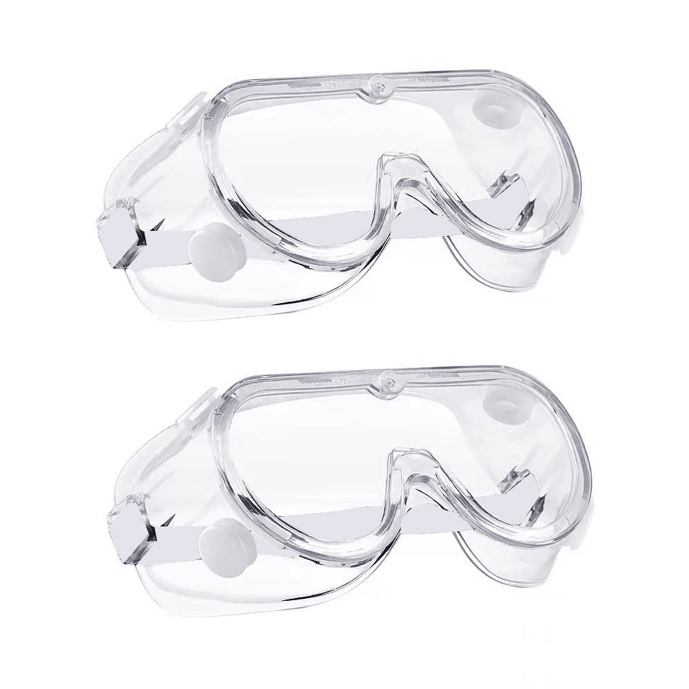 Occhiali Protettivi Da Lavoro Antiappannamento - 2 Pezzi, Trasparenti, Antiscivolo, Per Costruzione E Laboratorio - Foto 3