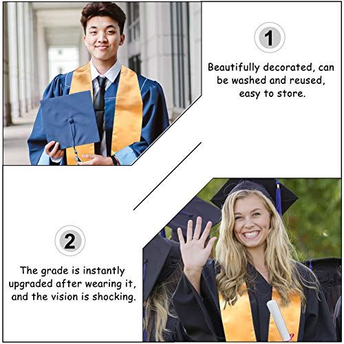 GALPADA Graduação Sash Graduation Roubou Graduação Plain Hontar Sash Cachecol Unisex Faixa