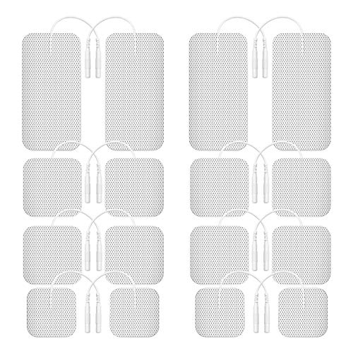 Etekcity Tens Unit Replacement Pads Electrodes For Back Pain Relief, Self-Adhesive & Gel Free For Electrotherapy White (Pack Of 16) #TOP6