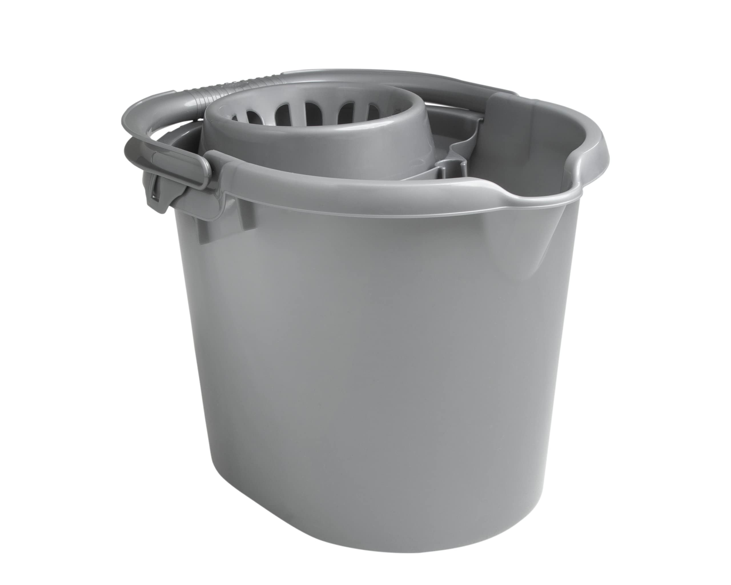 Buy 16 Litre Deluxe Mop Bucket 16L Plastic Floor Cleaning Bucket with