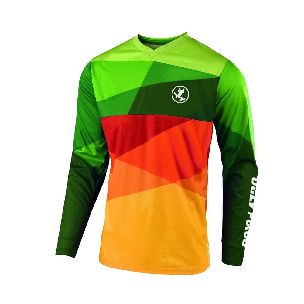 UGLY FROG Vestir la Bicicleta Camiseta de Ciclismo Camiseta de Hombre de Mangas Cortas/largas Camiseta de Descenso MTB Top Respirante Humedad Wicking UFHDownFBA23