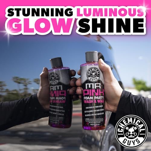 Chemical Guys Mr. Pink Foam Party Wash & Wax – 128 oz Tangerine Scent High Foaming Car Wash Soap for Foam Cannons and Buckets – Safe on Paint, Clear Coat, Cars, Trucks, SUVs, and RVs — view 3