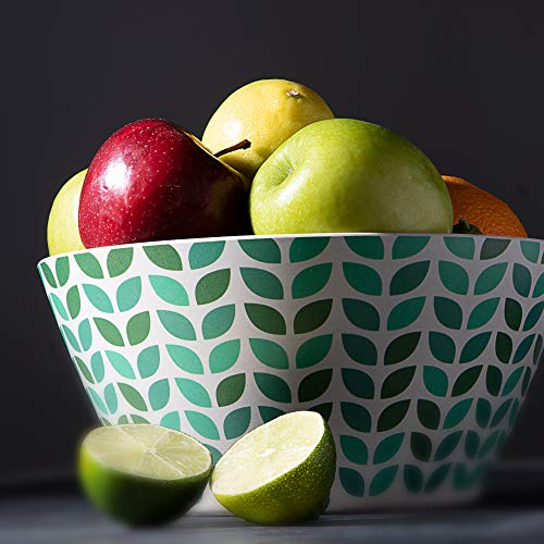Salad Bowl with Tongs | Beautifully Boxed for Gift Giving | Perfect Salad Serving Bowl | Bamboo Bowl | Dishwasher Safe | Great for Salad Mix Bowl | Fruit Bowl