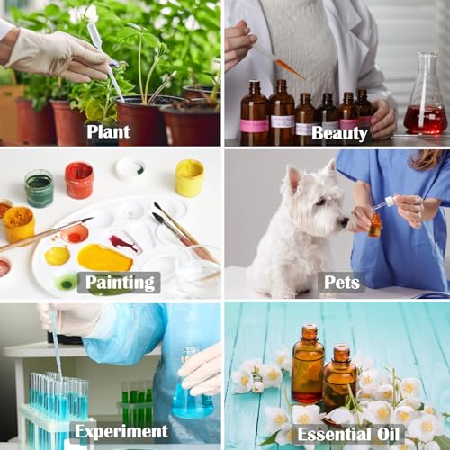 30 Stück Pipette 3ml, Kunststoff Pipetten Einweg Pipetten Dosierpipette, Transferpipetten Plastik Tropfer Pinpette Dünger Einmalpipetten für Experiment, ätherische Öle, Haustier, Pflanze