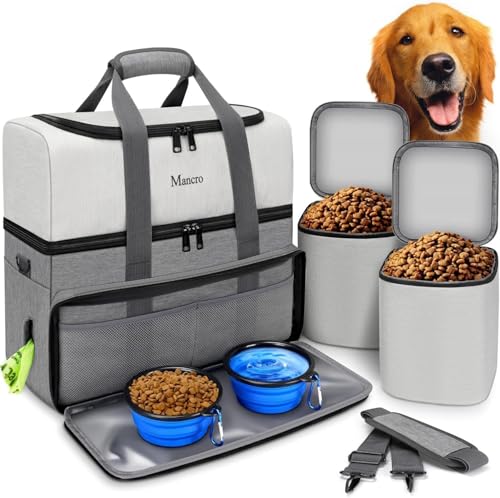 Mancro Dual-Layer Dog Travel Bag