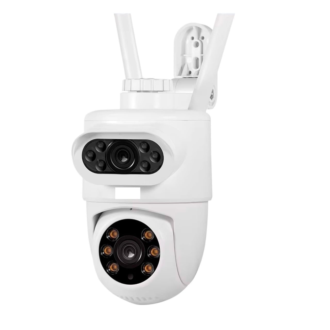 Caméra IP WiFi extérieure 5K 10MP double objectif PTZ avec carte SD 128Go et prise UK