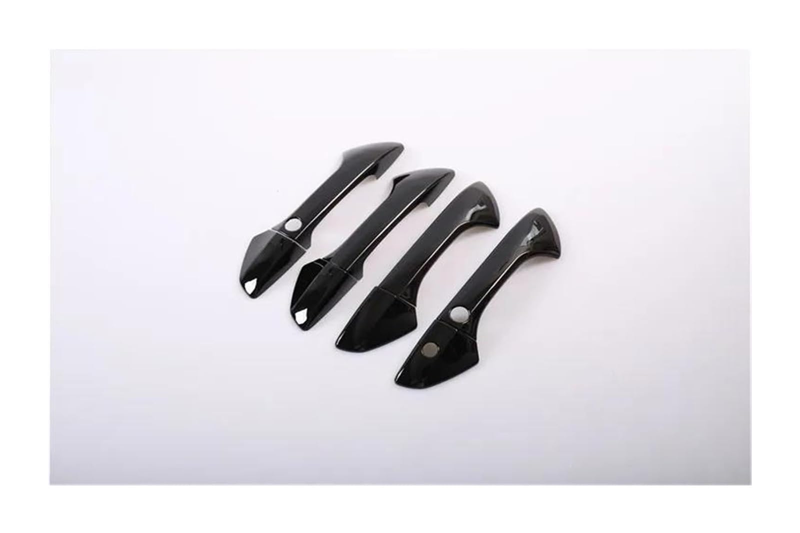 Hckclmbmzw Style3 For Accord 2008 2009 2010 2011 2012 2013 Glossy Black Chrome Car Side Door Handle Decor Cover Trim Styling Accessories Door Handle Cover(Style3)