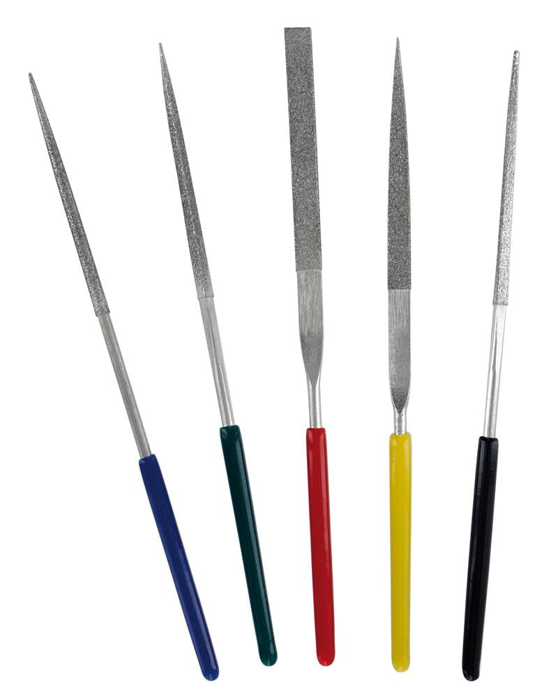 Valt03004 - Av Vallejo Tools - Diamond File Set 100Mm (5Pc) 8429551930123