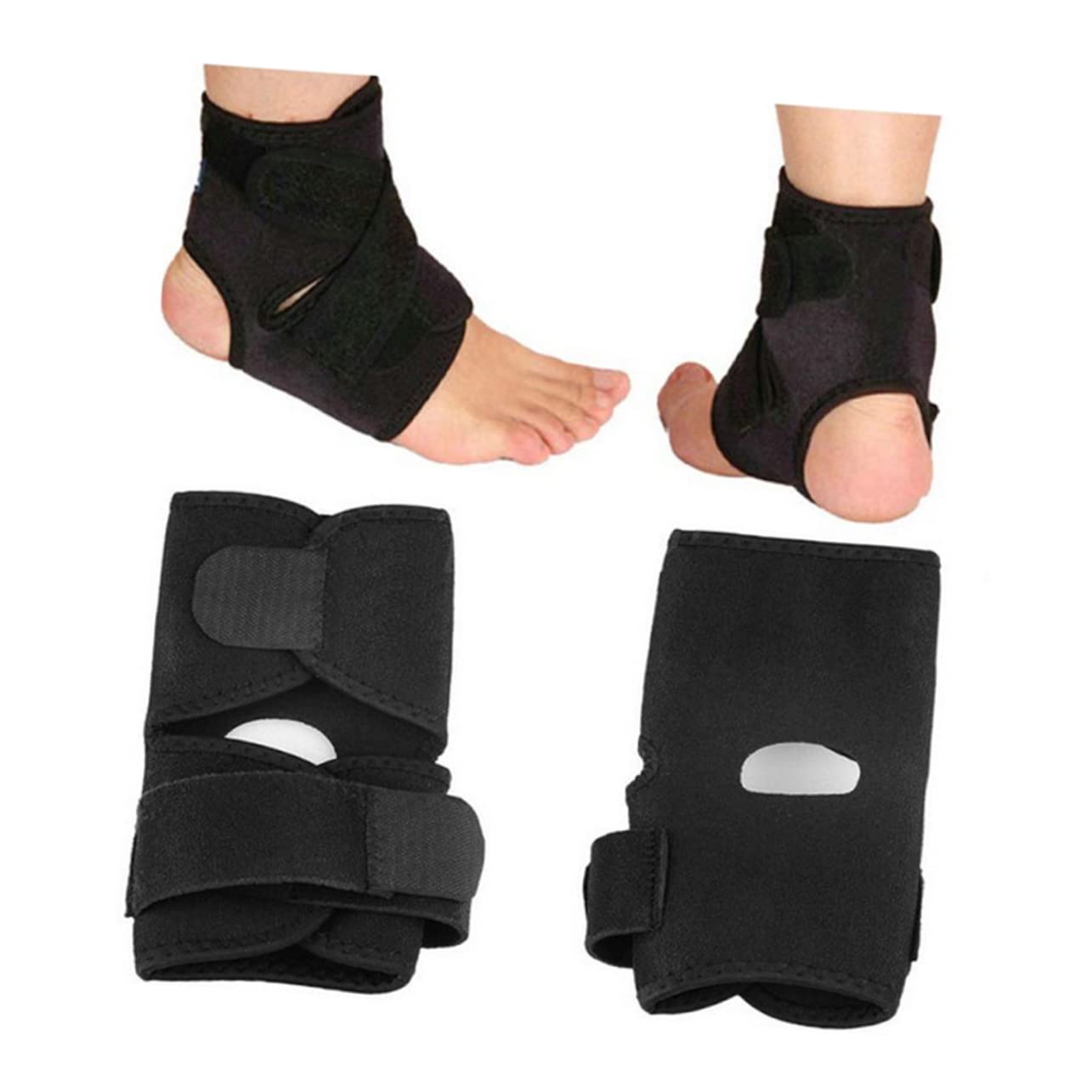 NOLITOY 3pcs Sports Ankle Brace for Women Ankle Protector Support and Sleeve for Running Sprain Prevention by