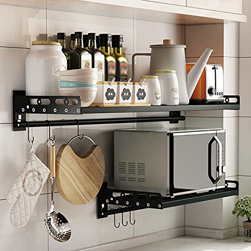 Support de rangement pour micro-ondes étagère de cuisine suspendue et pliable - 6