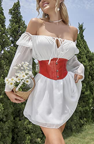 Image of Alivila.Y Fashion Womens Sexy Satin Vintage Underbust Waist Training Corset Bustier