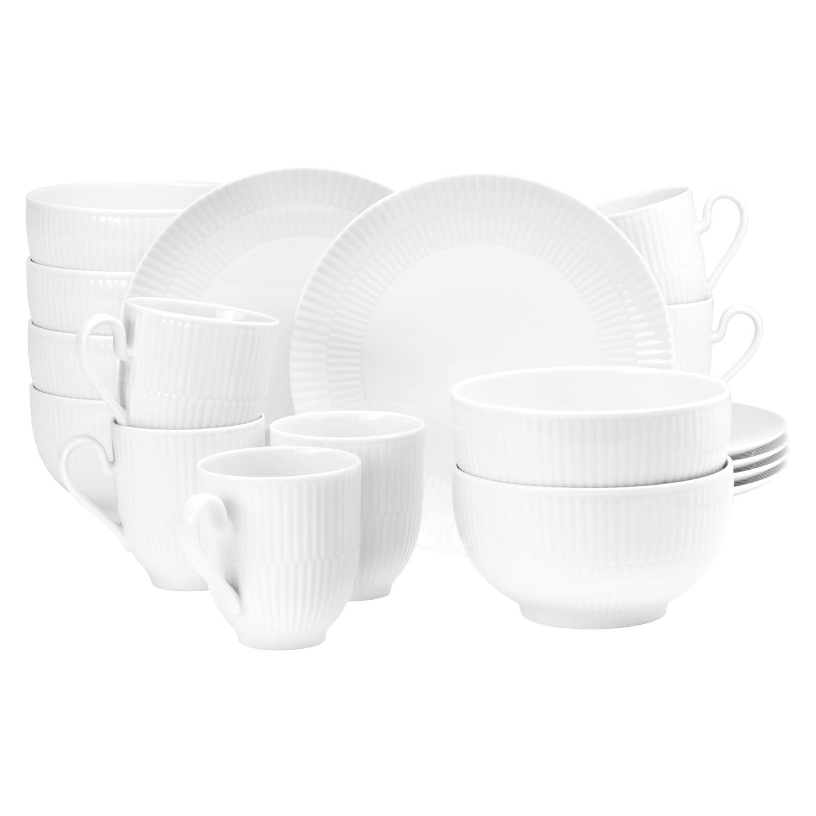 Seltmann Weiden Frühstück-Set 18-teilig Amina Weiß