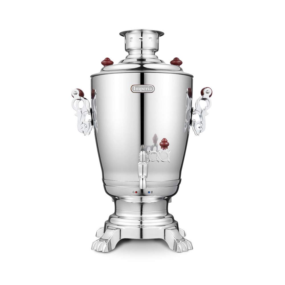 Elektrischer Samowar "Tula" 3,2 Liter Teekocher Samovar Warmwasserbereiter Edelstahl