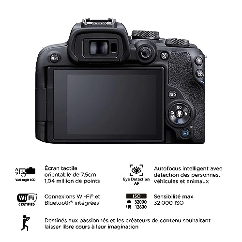 Canon EOS R10 Appareil Photo Hybride Format APS-C 24 Mpixels Noir Plus Objectif Canon RF-S 18-45mm F4.5-6.3 is STM Standard – Image 4