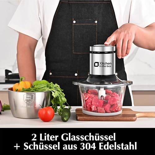 Küchenmaschine 400 W mit 2 Schüsseln