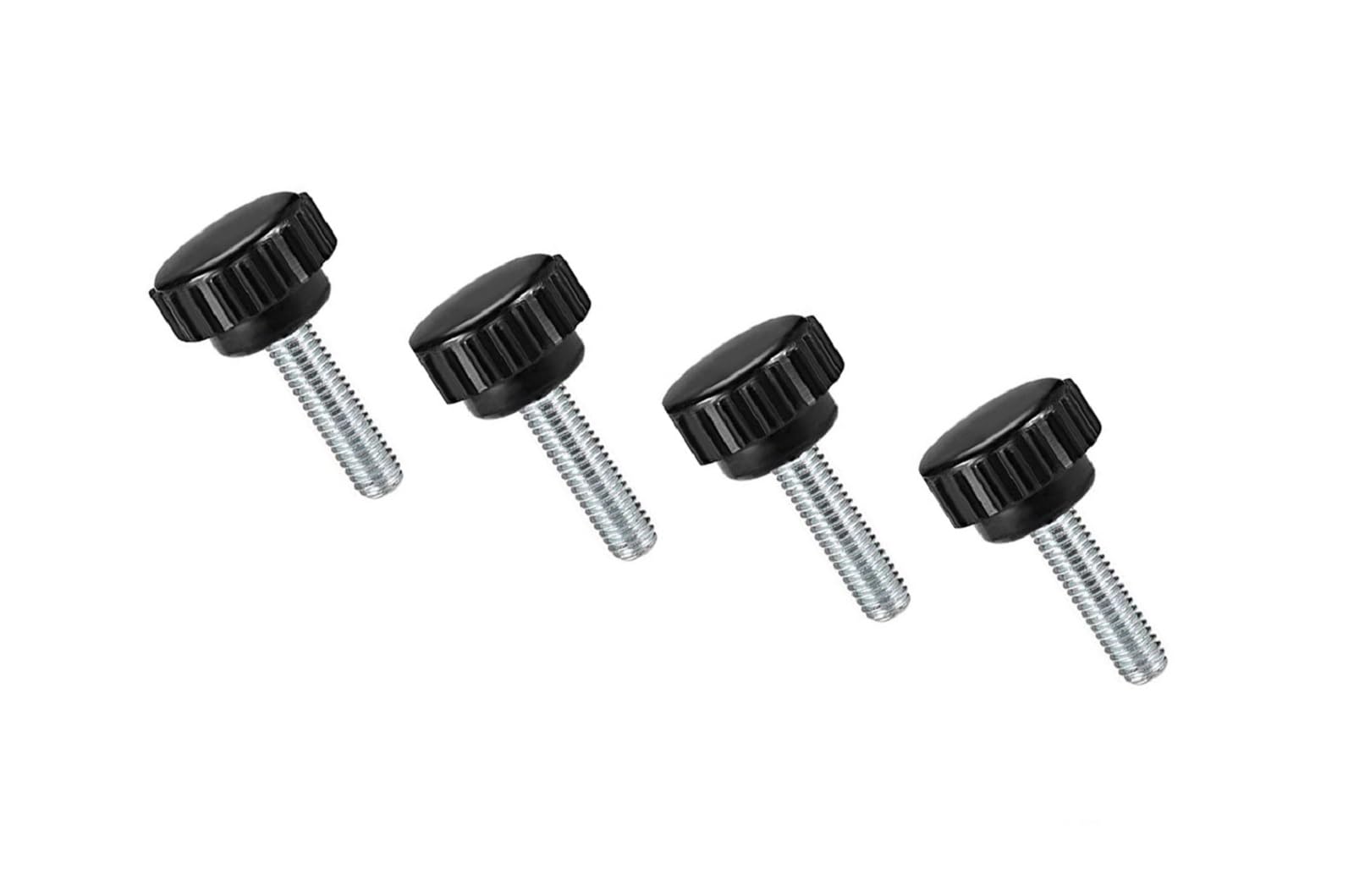 MACHSWON Knurled Clamping Knobs Grip Thumb Screw on Type for Saw, Drill Press, Lathe and Routing jigs Male Thread Knurled Clamping Knobs M6 x 20mm 4pcs — image 1