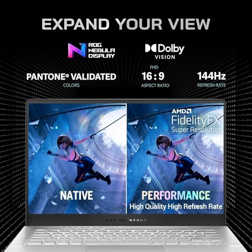 Image of Asus ROG Zephyrus 14' Portable Gaming Laptop， AMD Ryzen 7 5800HS (8 Cores), GeForce RTX 3060, Windows 11 Pro，with Cloth (16GB RAM|1TB PCIe SSD)