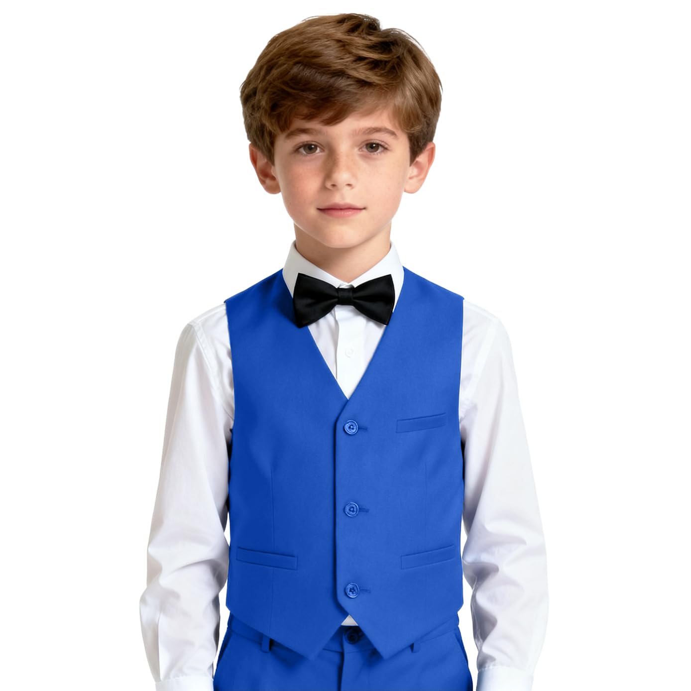 Kids Vest for Boys 3 Button Formal Suit Vest