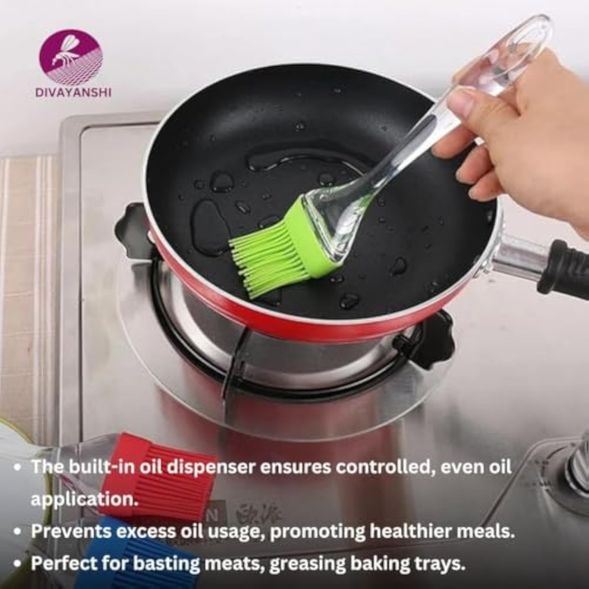 Flat Pastry Brush for Cooking