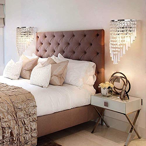 LED Modern Style cristallo nappa appliques luce