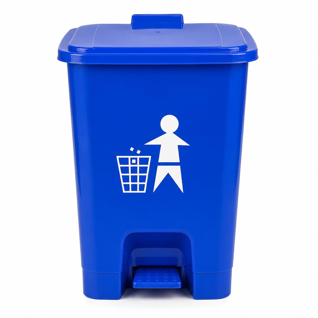 DHWANI ENTERPRISE Plastic Pedal Garbage Waste Dustbin 30 LTR (Blue) WITH CHECK DUSTER CLOTH FREE-image-16