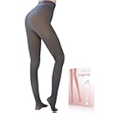 UISLII Fleece Lined Tights Women, Warm Pantyhose leggings Women,Fake Translucent Thermal Skin Colored Tights for Winter