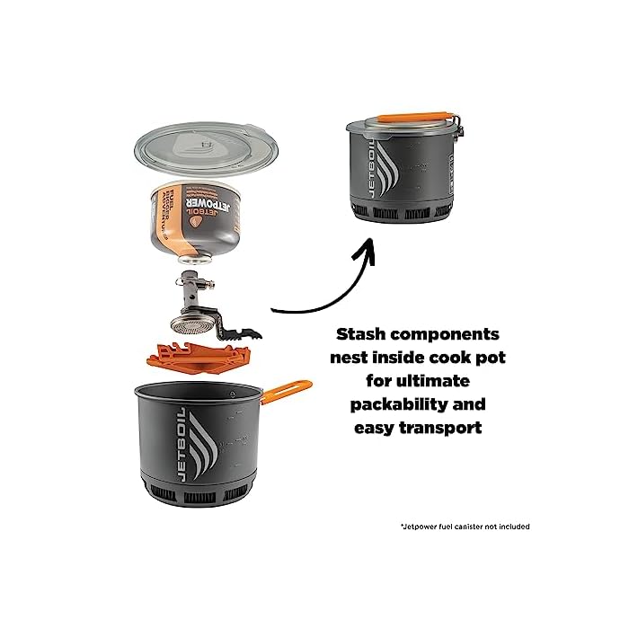 Jetboil Stash Ultralight Camping and Backpacking Stove Cooking System - Image 3