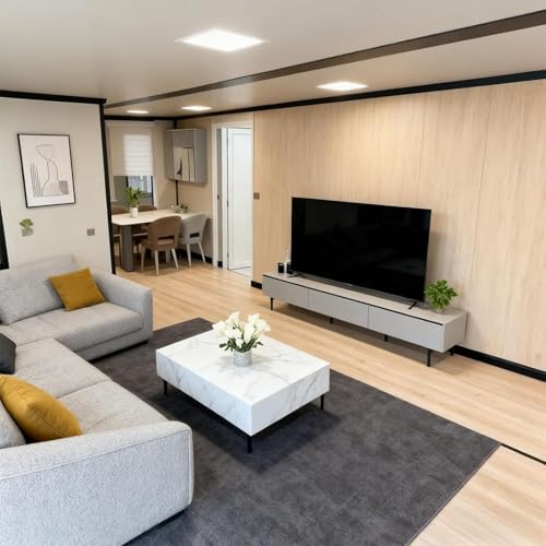 Customized 20FT Prefab Tiny Home for Sale with 2/3 Bedroom Luxury Bathroom & Kitchen, Expandable Container Tiny House to Live in for Adults, Modern Prefabricated Modular House - Image 4