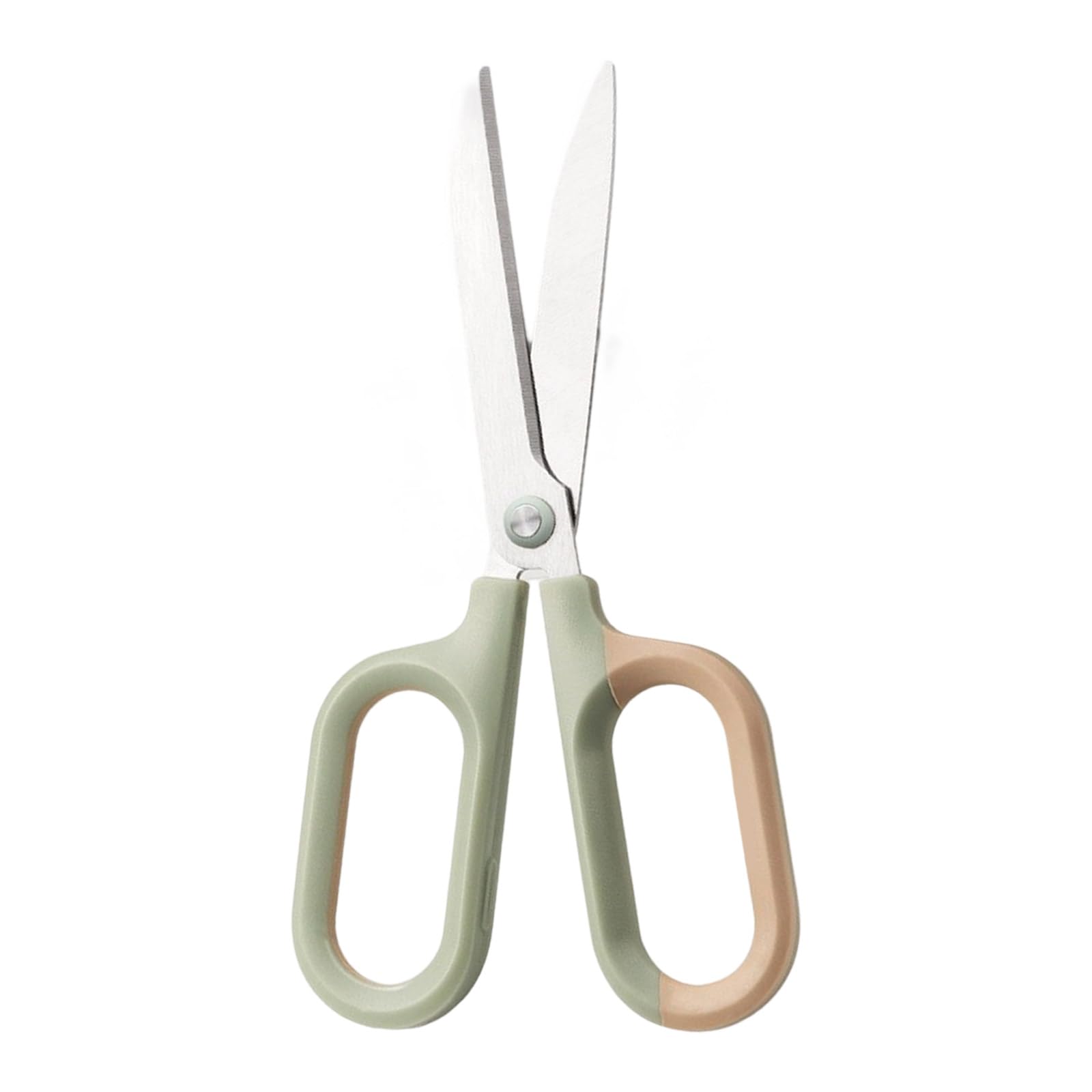 Hsioluted Large Green Rustproof Stainless Steel Scissors Ergonomic Handle Fabric Shears For Household Sewing Project School Crafting Student Scissors