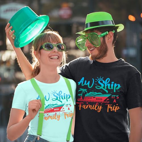 2025 Family Cruise Shirts It's A Family Trip Shirt Making Memories Together Cruise Ship Short Sleeve Tops3