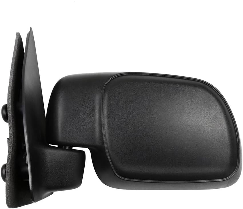 Driver Side Black View Mirrors Fit for 1999-2010 For Ford For F-250 For F-350 For F-450 Super Duty 1999-2007 For F-550 Super Duty Manual Adjustment Manual Folding Non-heated Exterior Mirrors