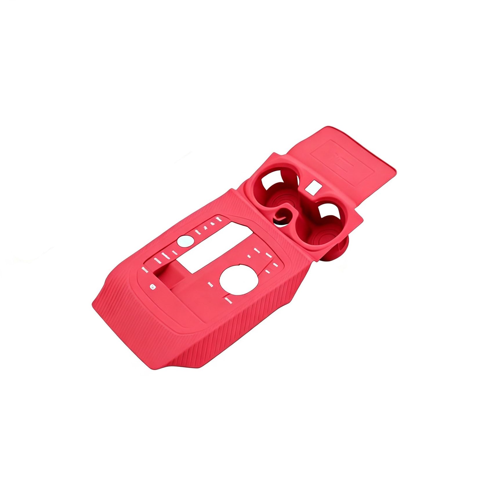 Maty Organizator Uchwytów Na Kubki Konsoli do BMW Seria 4 2020-2026 (null red) | Konsola środkowa Mata na napoje Uchwyt na kubek, silikonowa wyściółka, antypoślizgowa, akcesoria