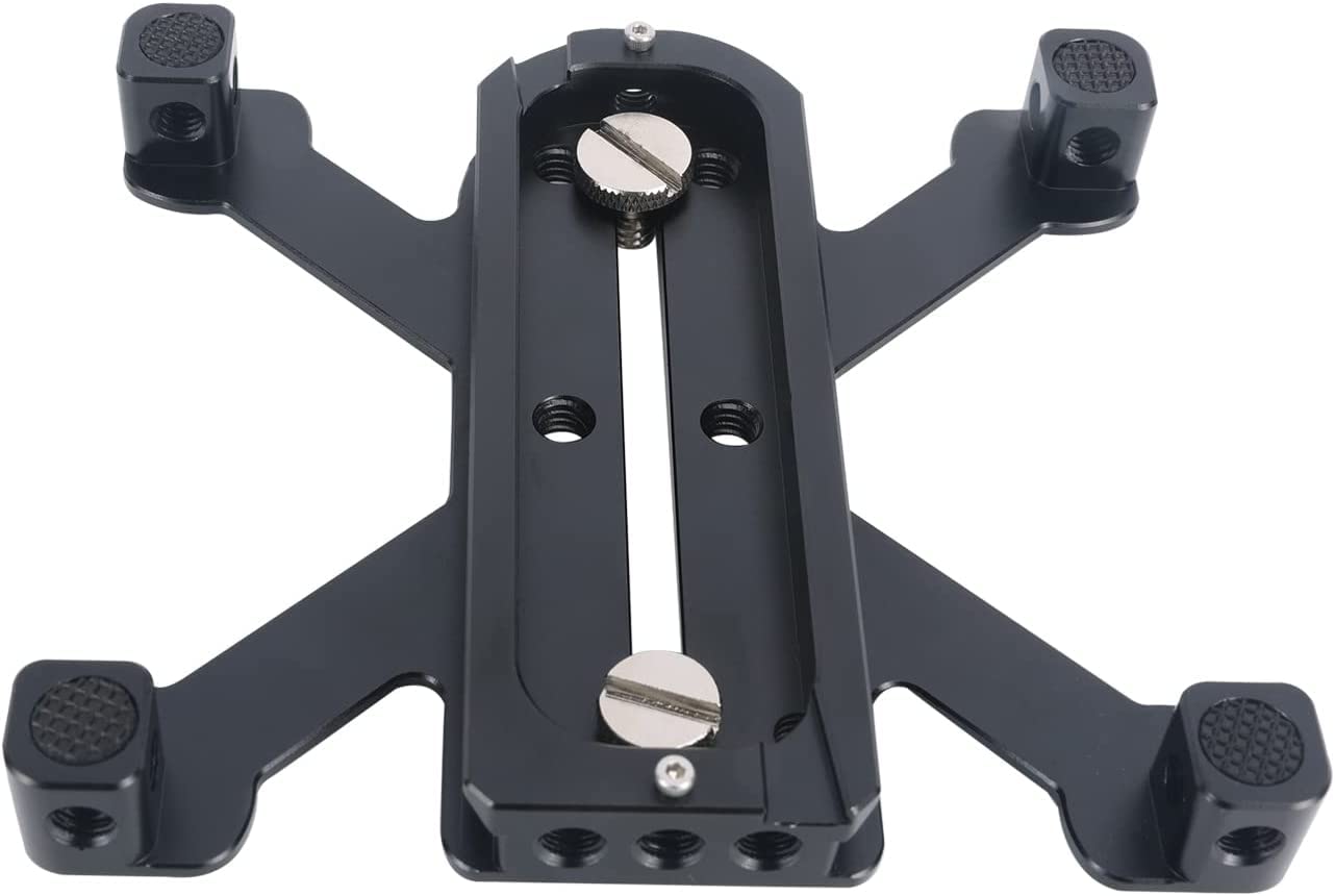 NICEYRIG Piastre a Sgancio Rapido per Fotocamera,supporto a sgancio rapido con adattatore da 1/4“ a 3/8”, conforme allo standard Arca Swiss, per fotocamere SLR grandi e mirrorless