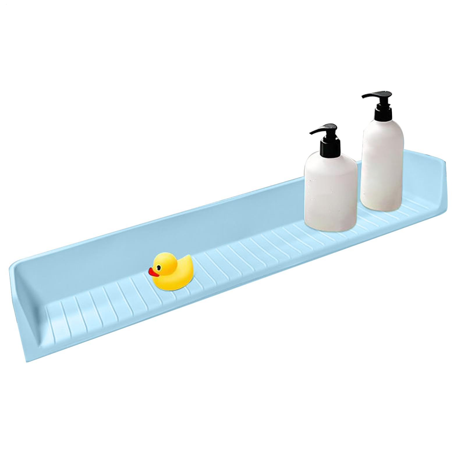 Spritzschutz Für Die Badewanne Silikon Schutzschild Für Das Badezimmer | Aufbewahrung Für Badespielzeug geeignet für Dusche, Badezimmer, Waschbecken, Waschtisch, Arbeitsplatte, Schreibtisch und Ec