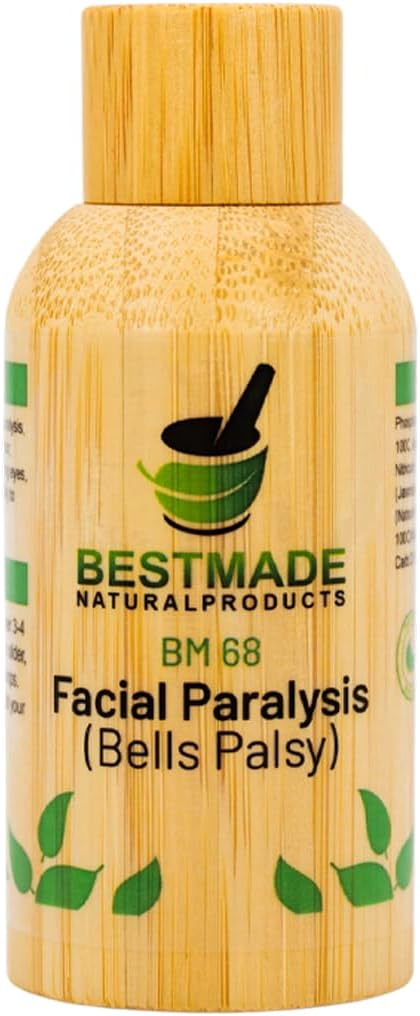 Bestmade Facial Paralysis Natural Remedy BM68 - Helps with Bell's Palsy, Facial Drooping, Tearing Eyes and Loss of Taste, 30 mL Drops