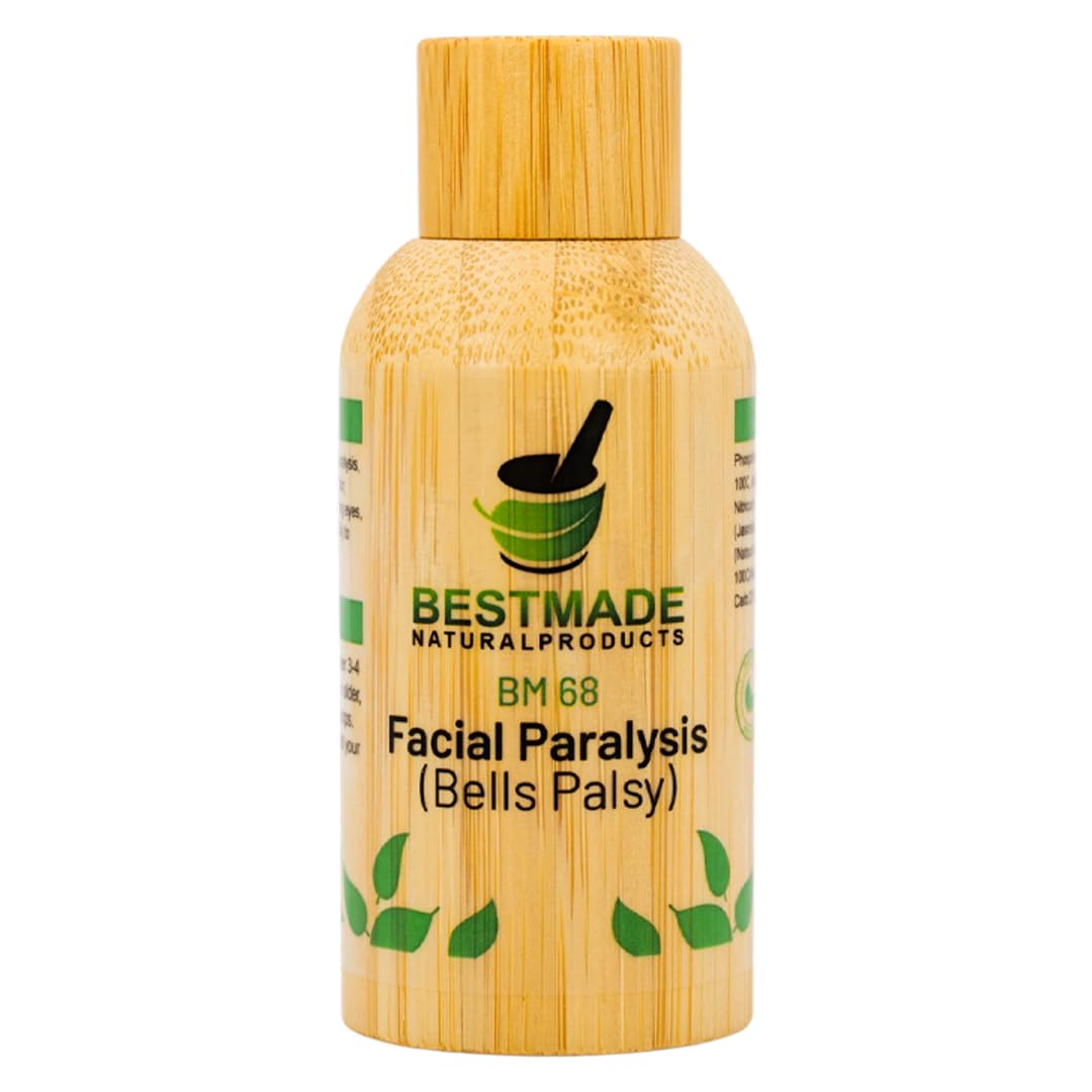 Bestmade Naturalproducts.com Facial Paralysis (Bell'S Palsy) Bm68 15Ml, A Natural Remedy To Help With Facial Drooping And Distortion, Tearing Eyes, Loss Of Taste And Inability To Close The Eye