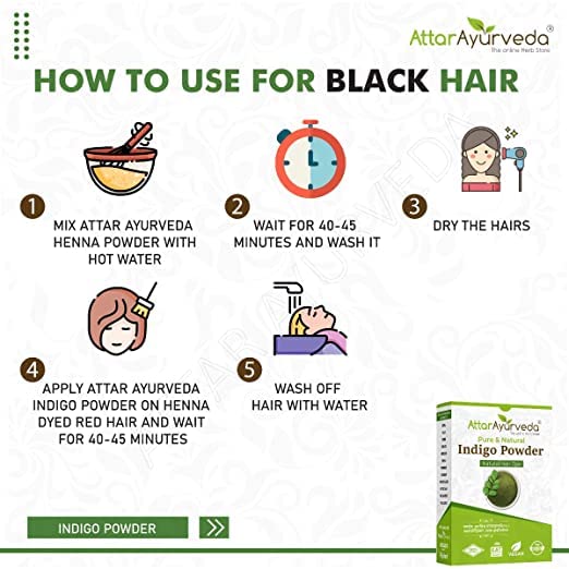 Polvo de índigo para cabello negro 400 gramos miniatura 3
