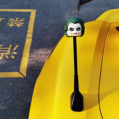 Cartoon Anime Plastic Pvc Material 3D Car Antenna Decoration Doll - Ball, Roof Antenna Decoration, Fun Antenna (Joker) #TOP5