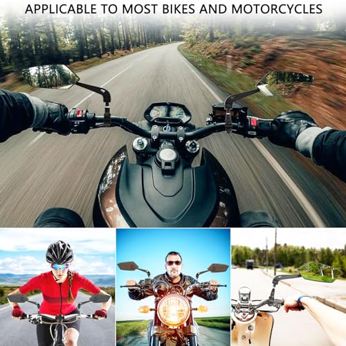 2 Pack Bike Mirrors, eBike Mirrors for Handlebars, 360°