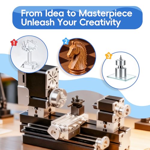 ZHRUI All-Metal Elevated Mini Lathe