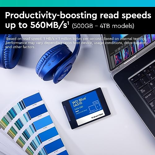 WD Blue SA510 SSD, 2TB 2.5" SATA SSD, Read speeds up to 560 MB/s, Includes Acronis True Image for WD Disk & Cloning Migration - Image 3