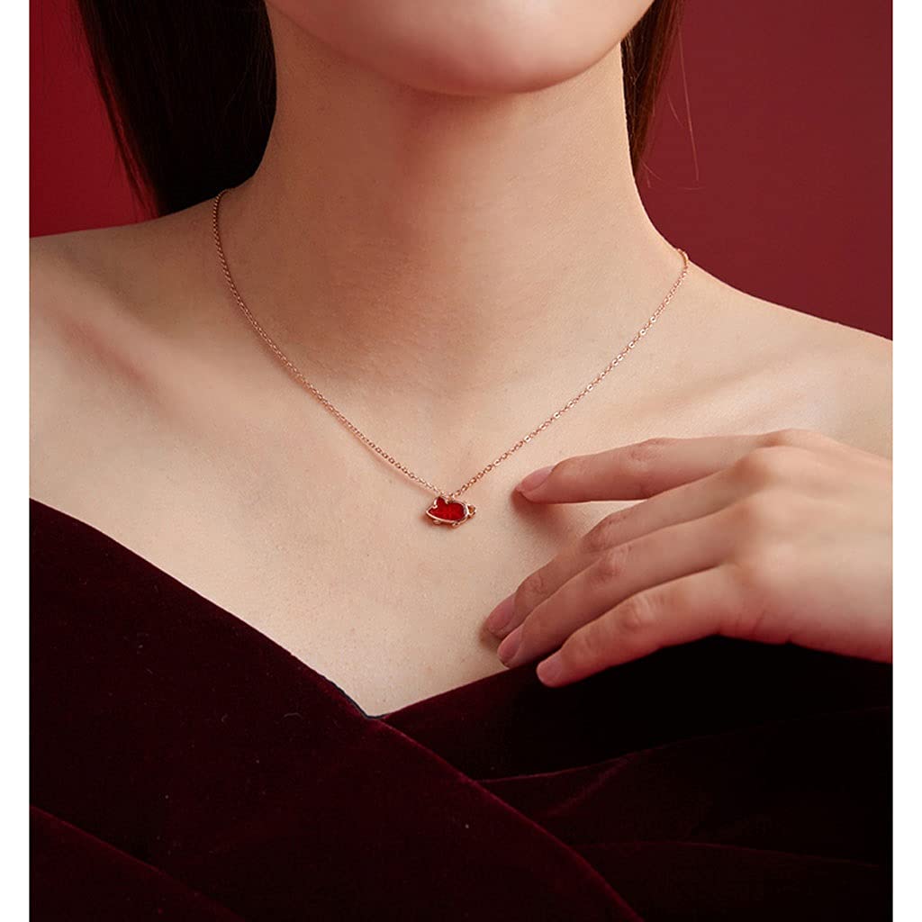 Collane Styling Creativo, Che implica Un Doppio Raccolto di Amore e ricchezza, collane di Lusso Leggero per Donne, collane Collana da Donna