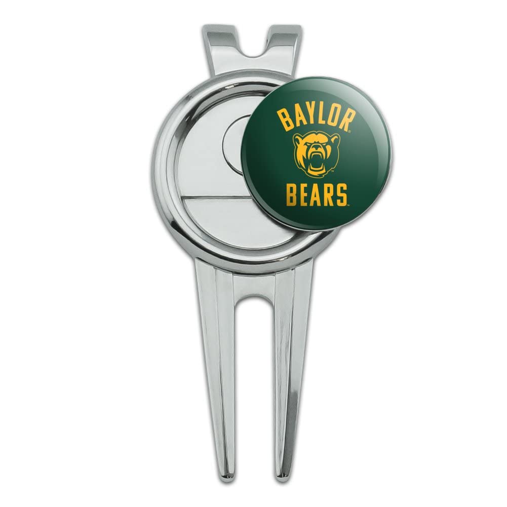 GRAPHICS & MORE Baylor University Bears Logo Golf Divot Repair Tool and Ball Marker
